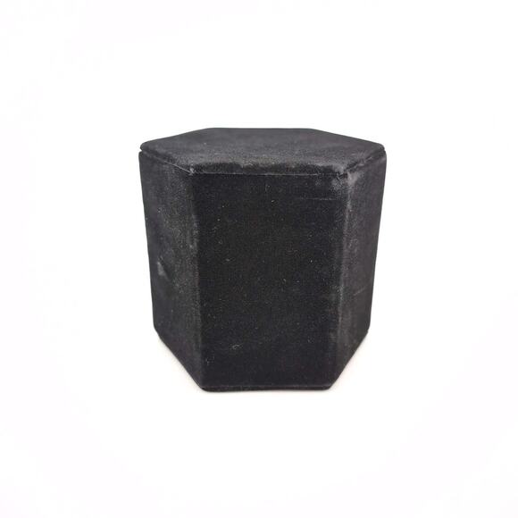 Black Velvet Hexagon Jewelry Display Ring Earrings Pendant Necklace Riser  - GUC - Picture 7 of 12